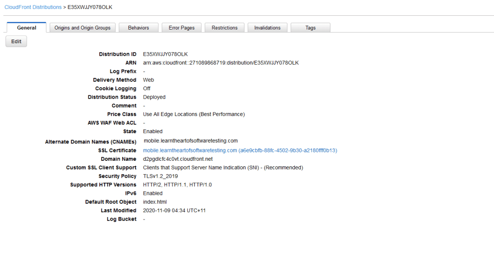 cloudfront distribution1