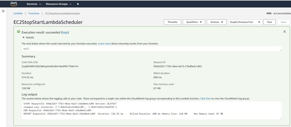 LambdaStopSuccess